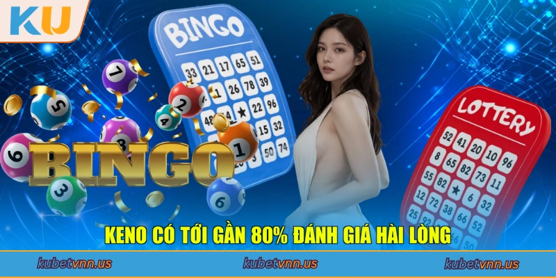 Keno có tới gần 80% đánh giá hài lòng