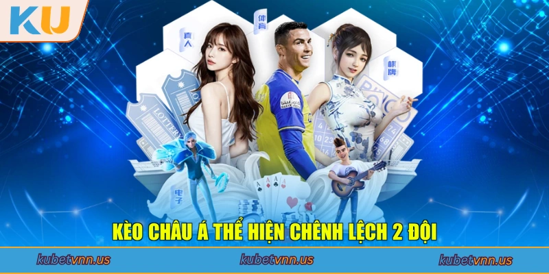 Kèo châu Á thể hiện chênh lệch 2 đội